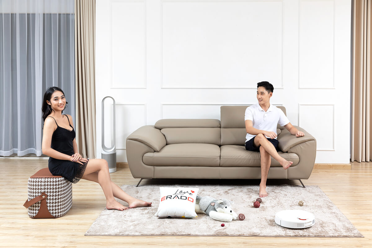 Ghế sofa đơn da Malaysia mẫu 2151-F