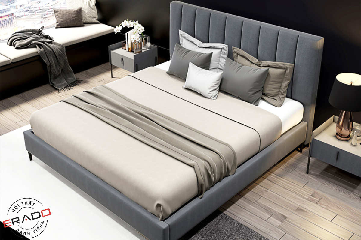 Giường ngủ vải nhập khẩu mã 112