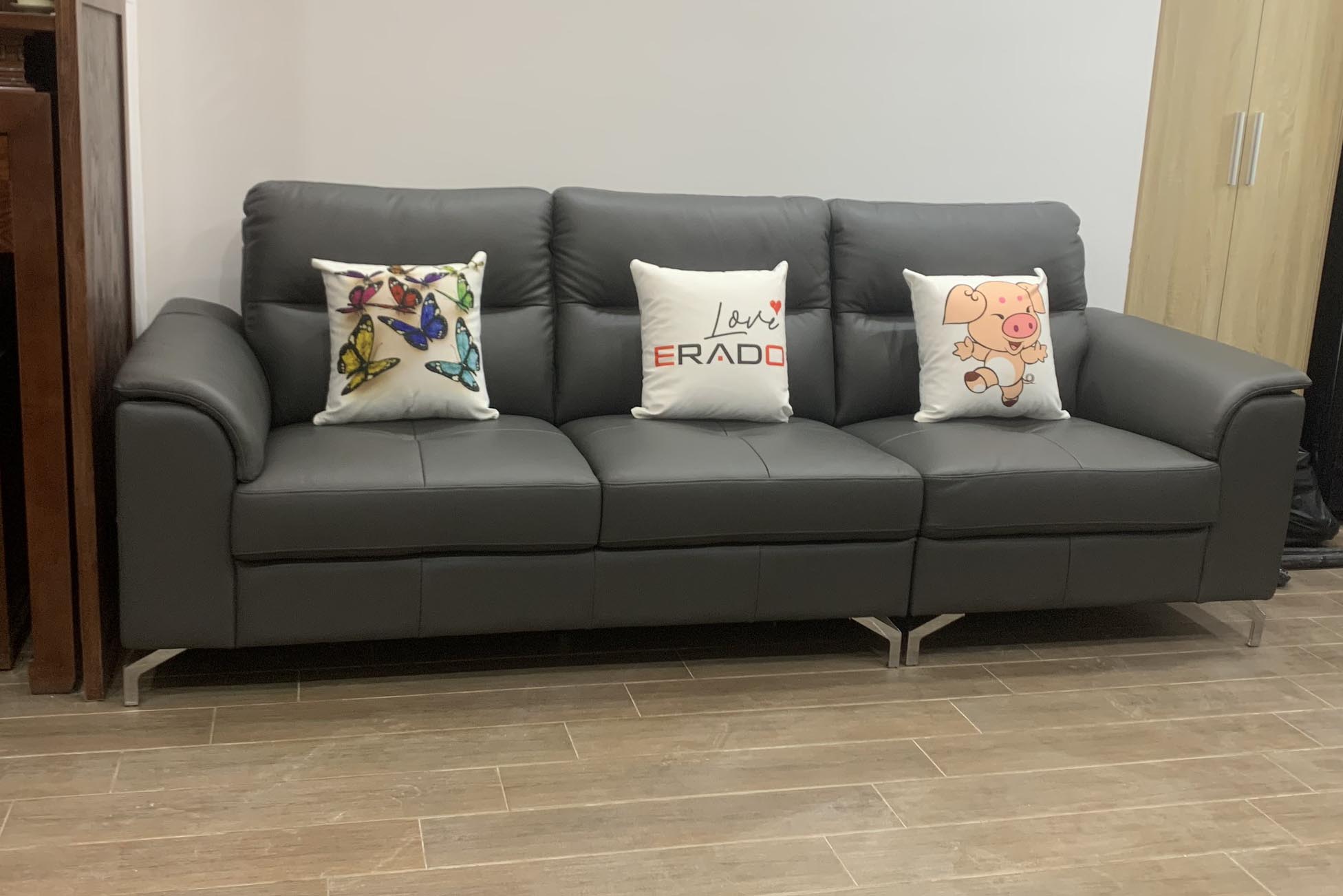 ERADO BÀN GIAO THÀNH CÔNG SOFA DA THẬT CHO GIA ĐÌNH ANH THẾ Ở NAM TRUNG YÊN