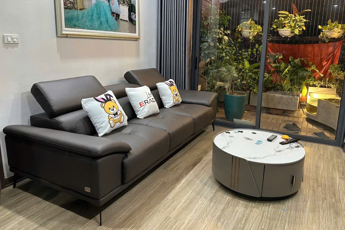 ERADO BÀN GIAO THÀNH CÔNG COMBO NỘI THẤT PHÒNG KHÁCH CHO GIA ĐÌNH CHỊ HUYỀN Ở TAM TRINH