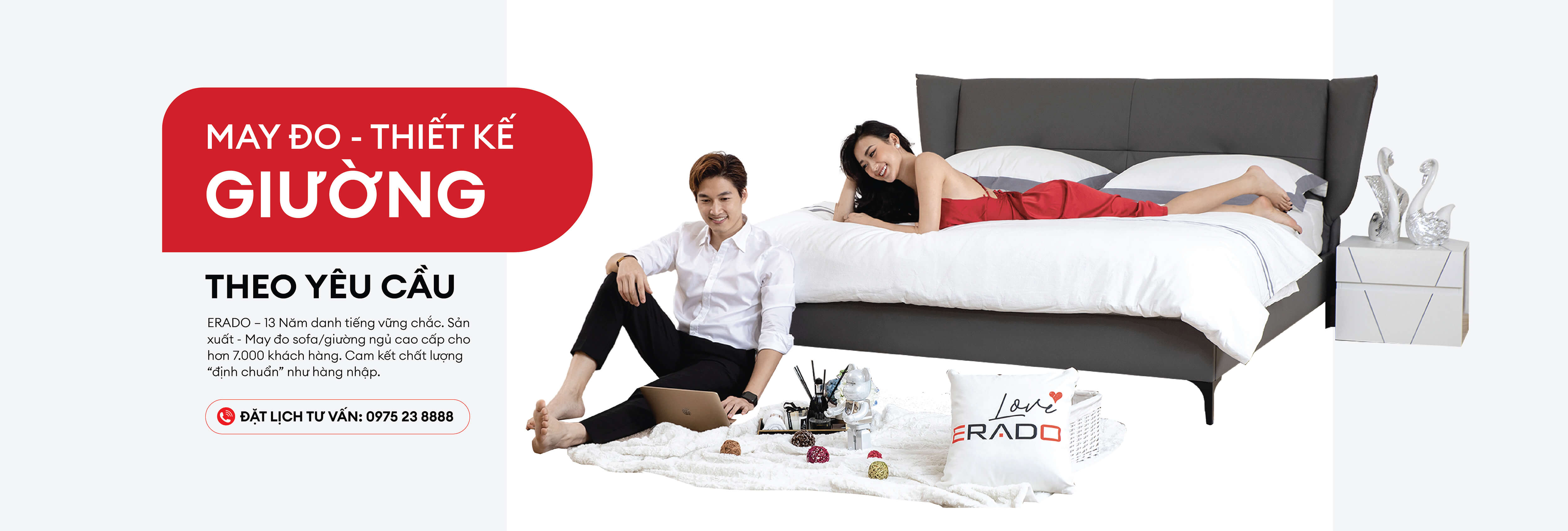 Đặt may đo giường ngủ theo yêu cầu