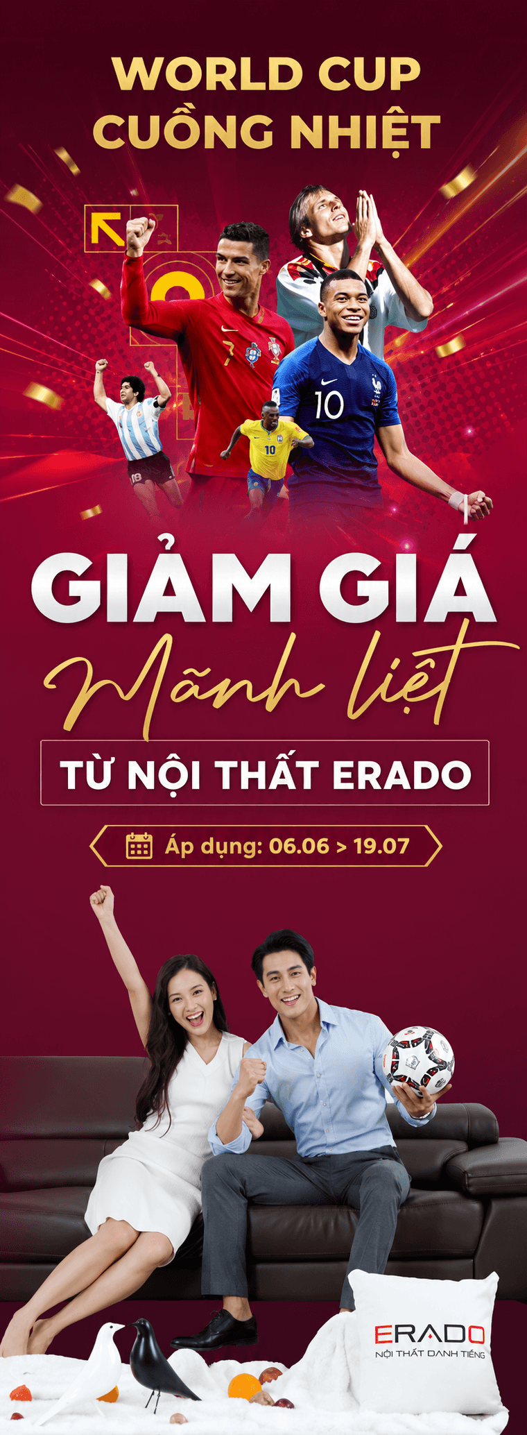 khuyến mãi nội thất mùa world cup