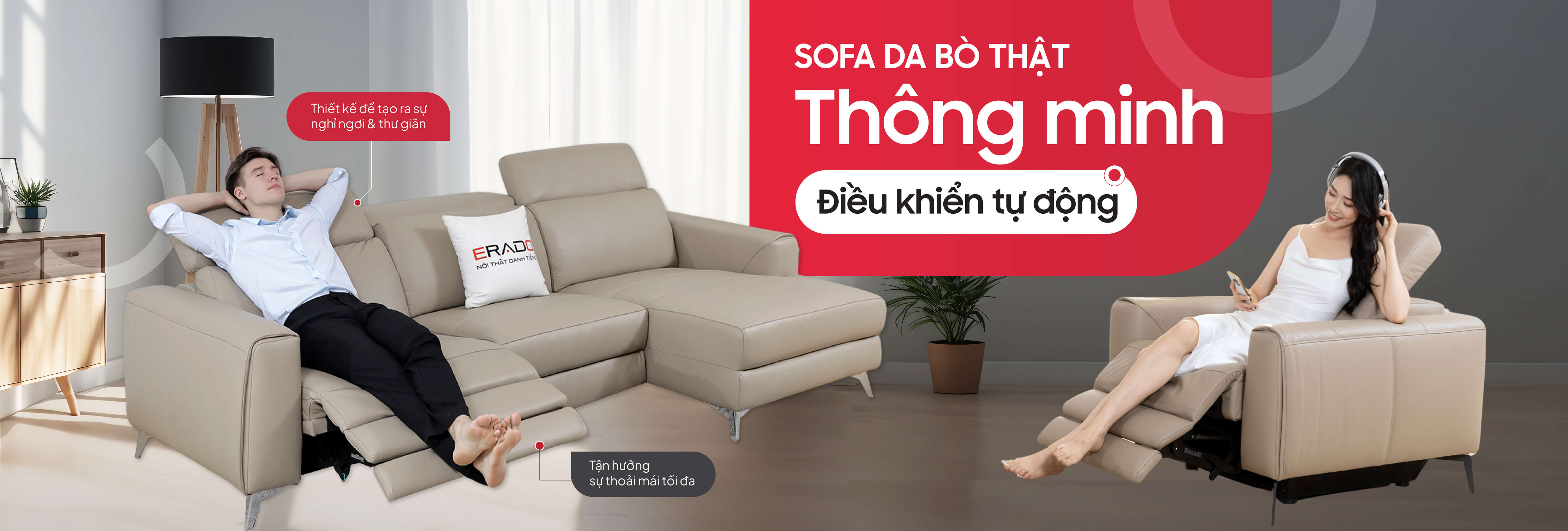 Sofa chỉnh điện điều khiển tự động