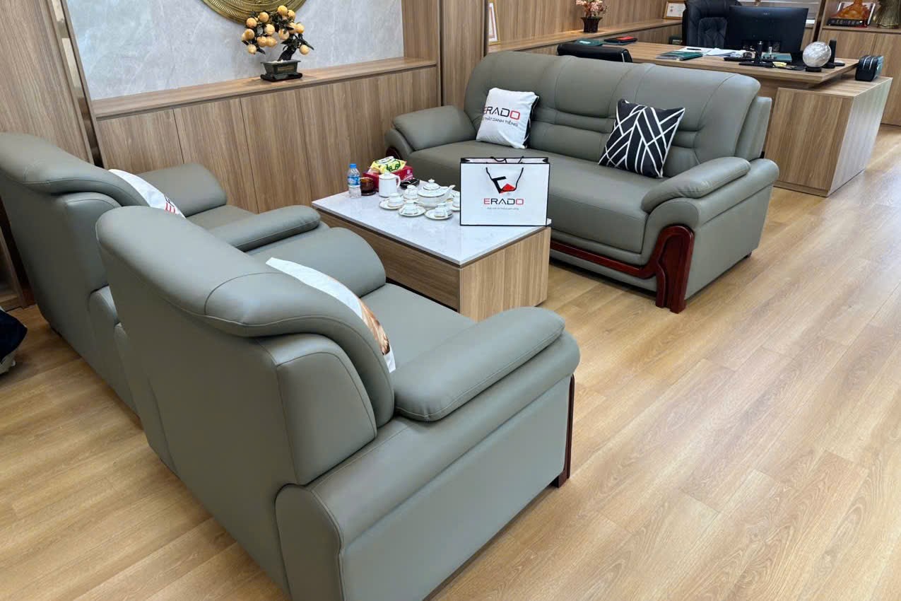 ERADO BÀN GIAO THÀNH CÔNG BỘ SOFA VĂN PHÒNG CHO ANH DŨNG Ở THỢ NHUỘM