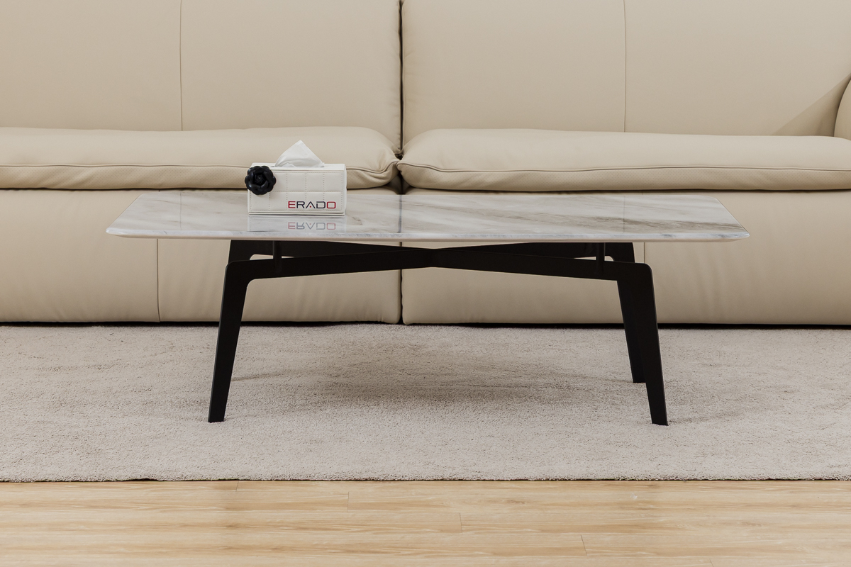 Bàn trà mặt đá mã H05