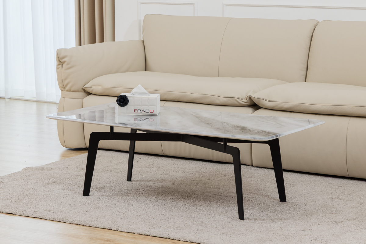 Bàn trà mặt đá mã H05