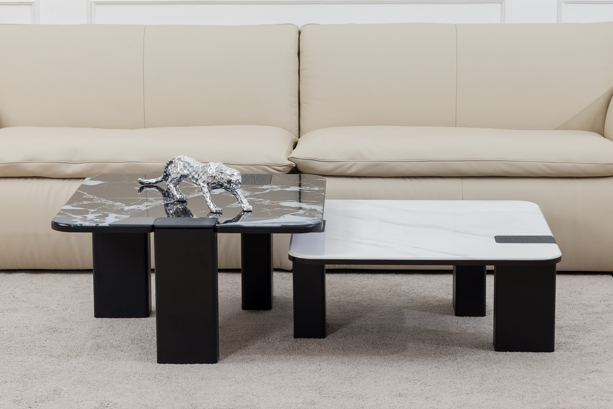 Bàn trà mặt đá mã S2195