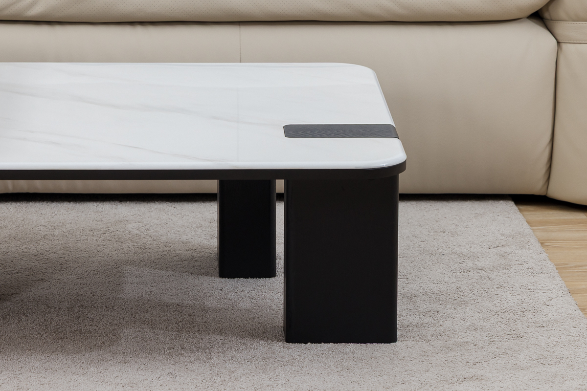 Bàn trà mặt đá mã S2195