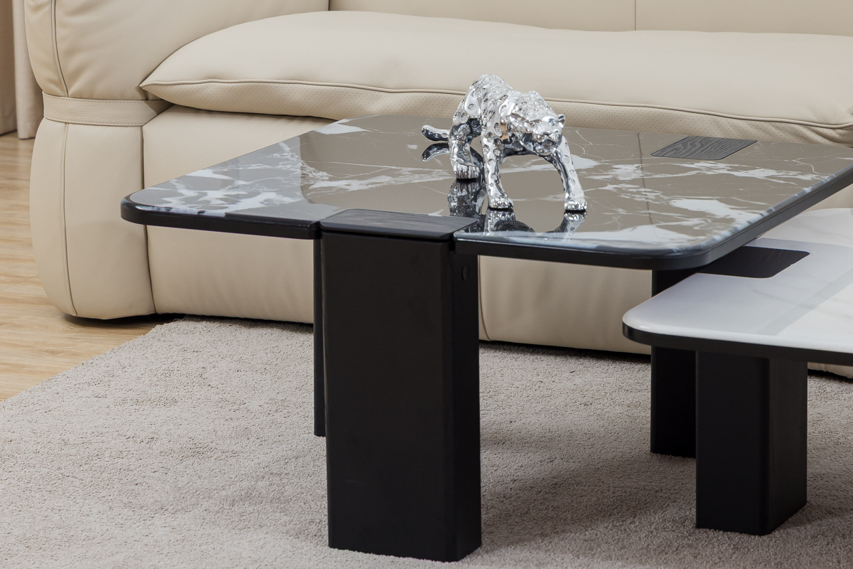 Bàn trà mặt đá mã S2195