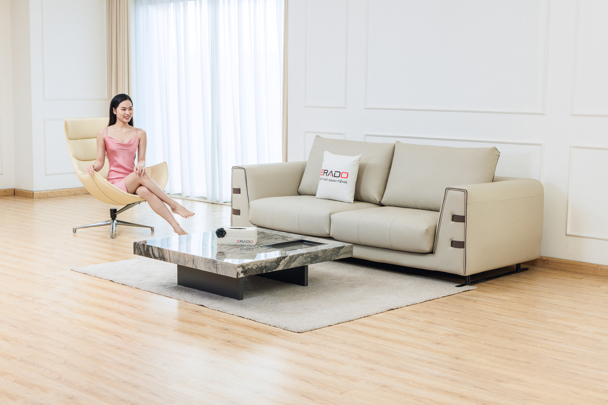 Bàn trà nhập khẩu mặt đá mã SC1055