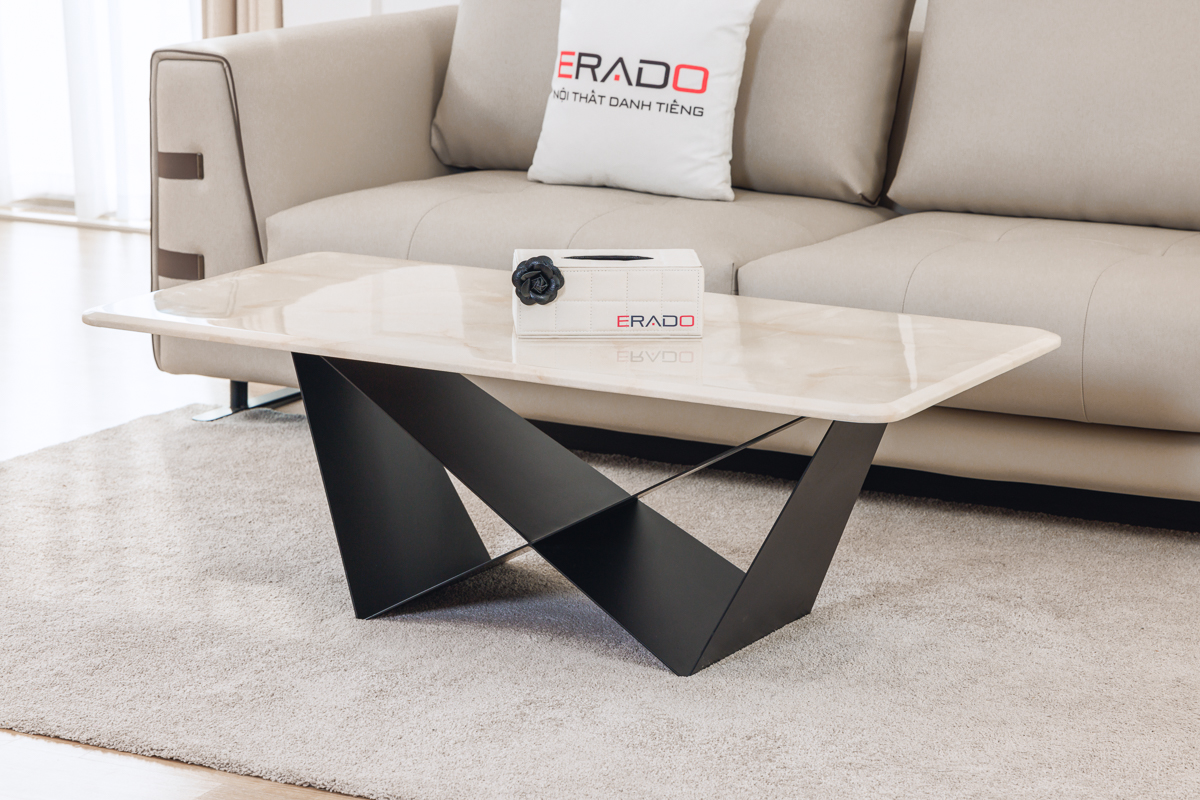 Bàn trà sofa mặt đá mã AT598