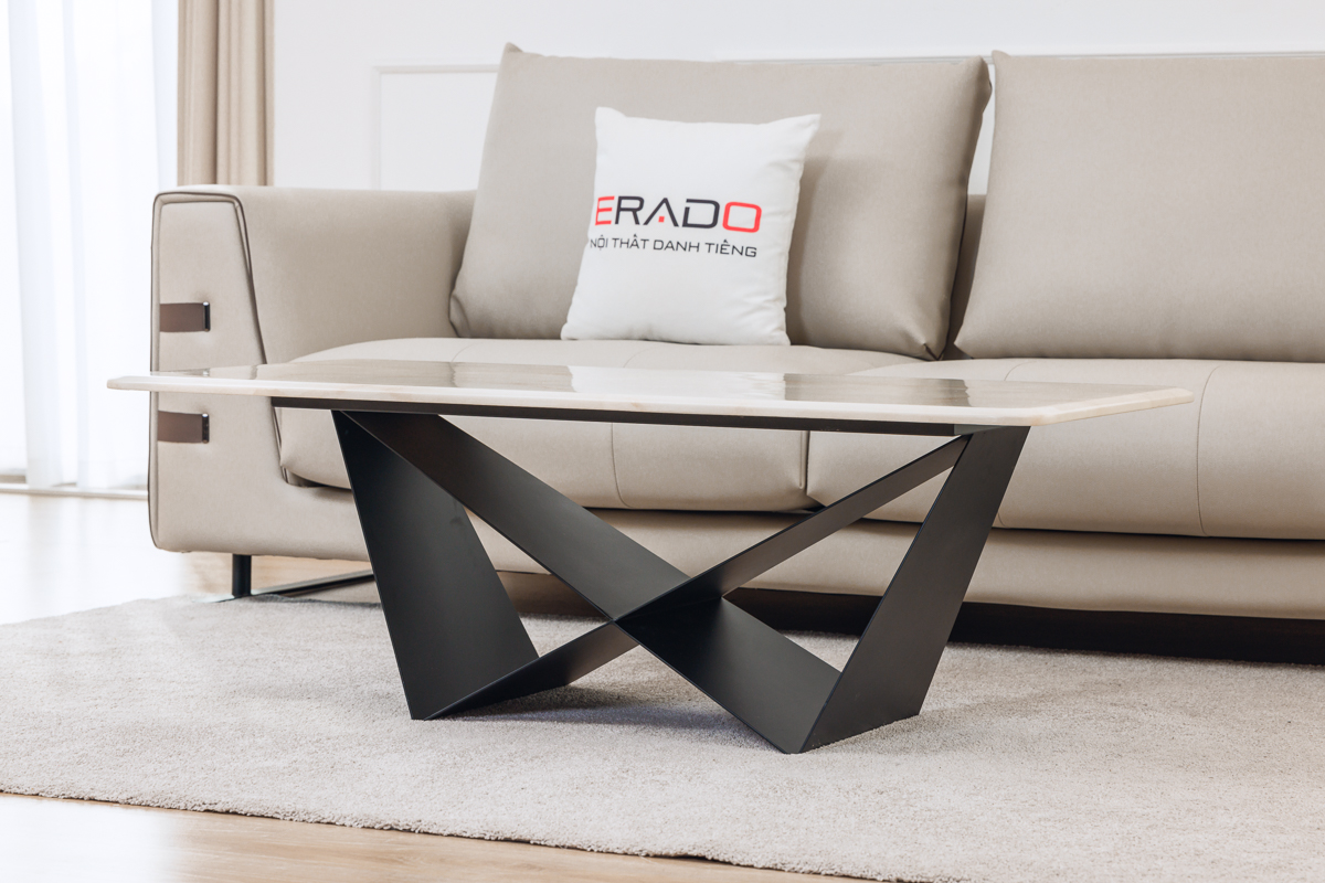 Bàn trà sofa mặt đá mã AT598