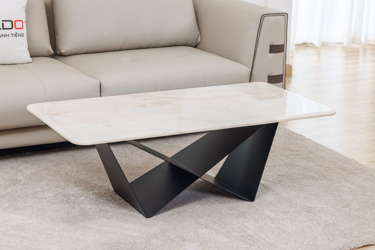 Bàn trà sofa mặt đá mã AT598
