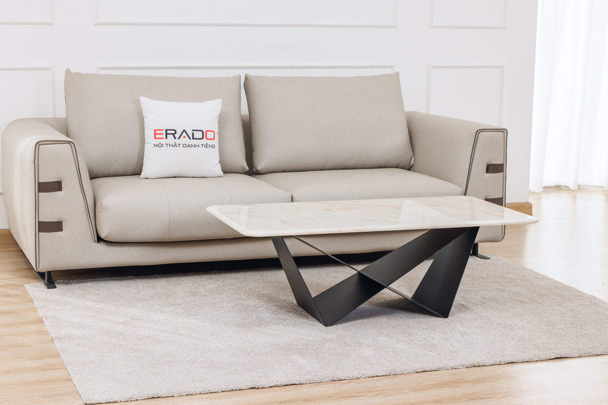 Bàn trà sofa mặt đá mã AT598