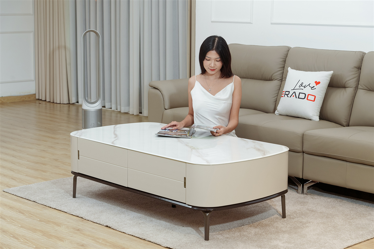 Bàn trà sofa mặt đá mã T17