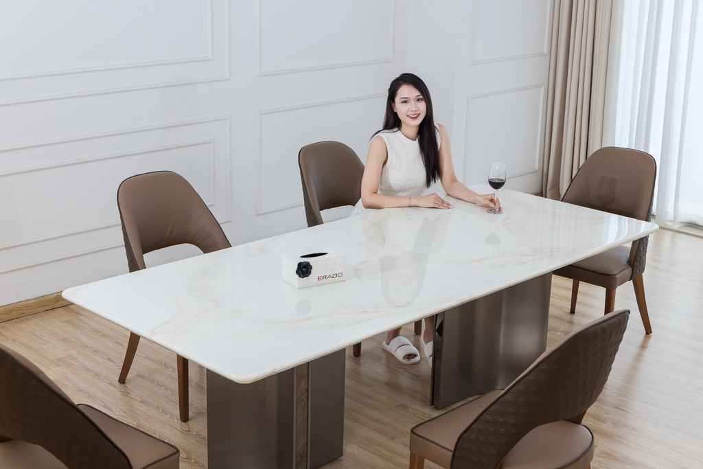 Bộ bàn ăn mã CT708-1.6MA