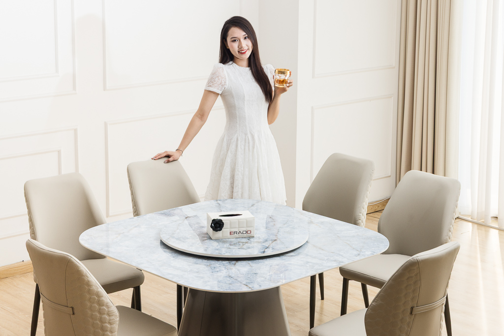 Bộ bàn ăn tròn mã DF102A