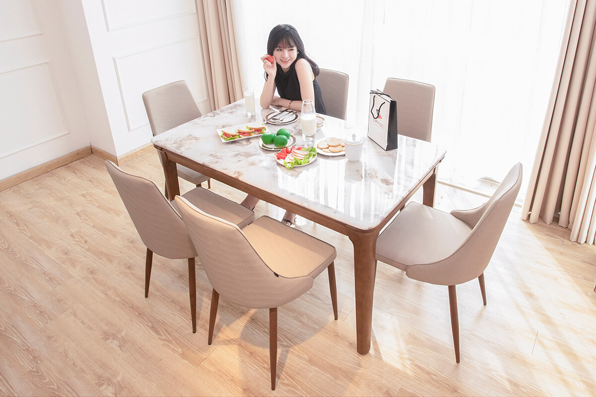 Bộ bàn ghế ăn mã 1802