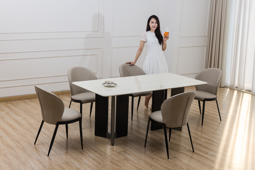 Bộ bàn ghế ăn mã DL100-1.8M