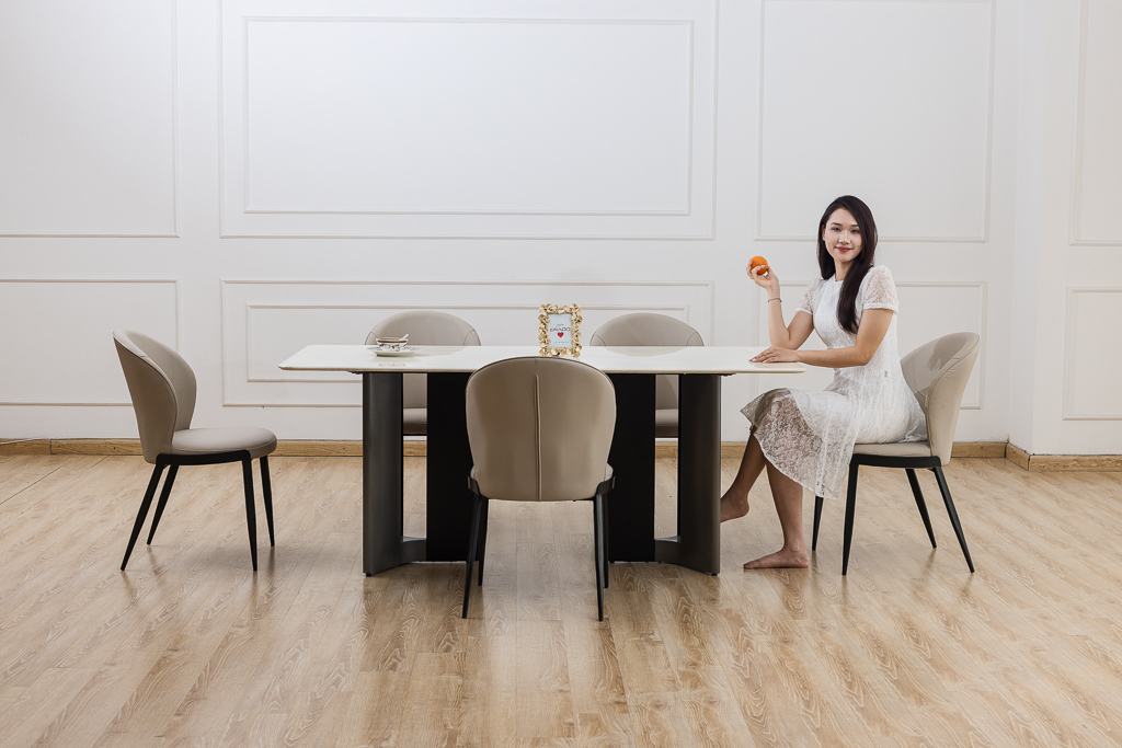Bộ bàn ghế ăn mã DL100-1.8M