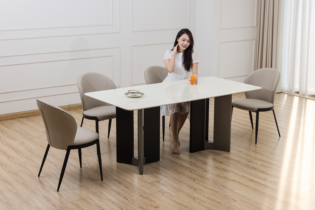 Bộ bàn ghế ăn mã DL100-1.8M