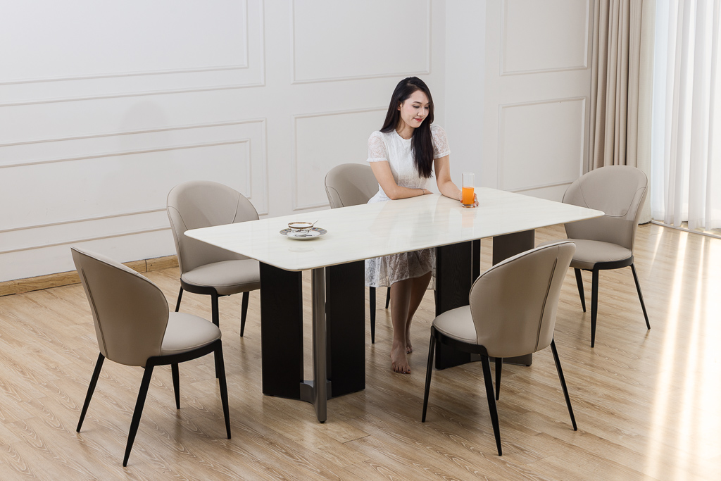 Bộ bàn ghế ăn mã DL100-1.8M