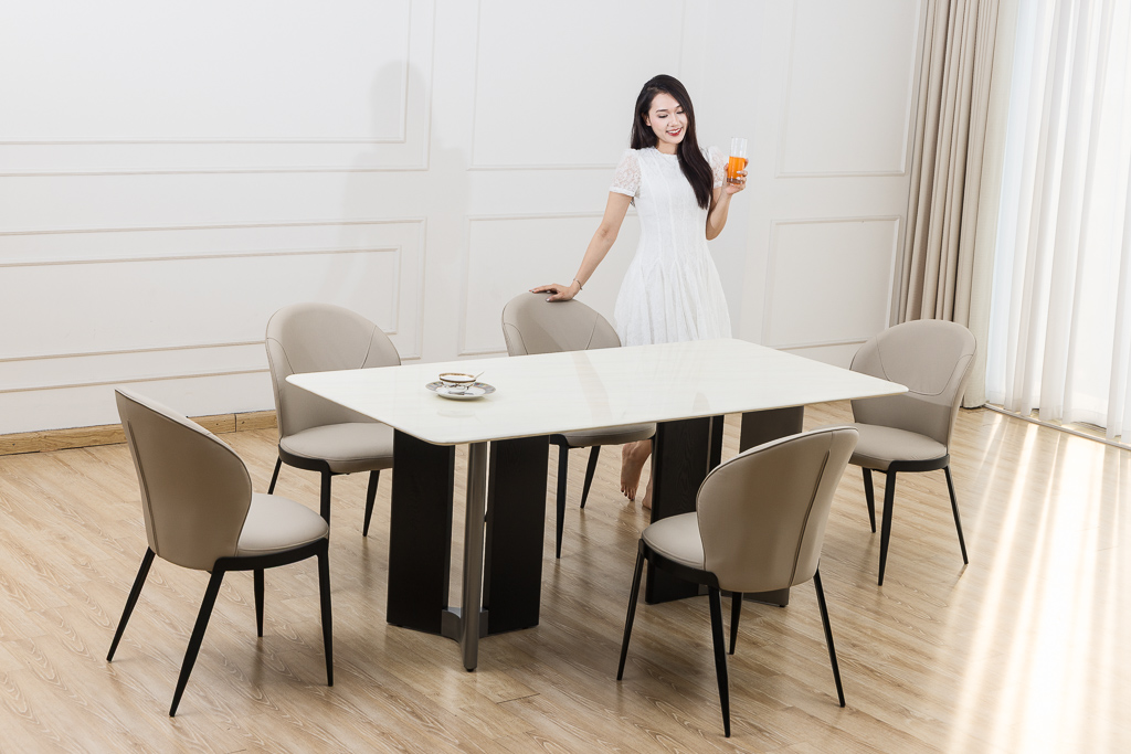 Bộ bàn ghế ăn mã DL100-1.8M