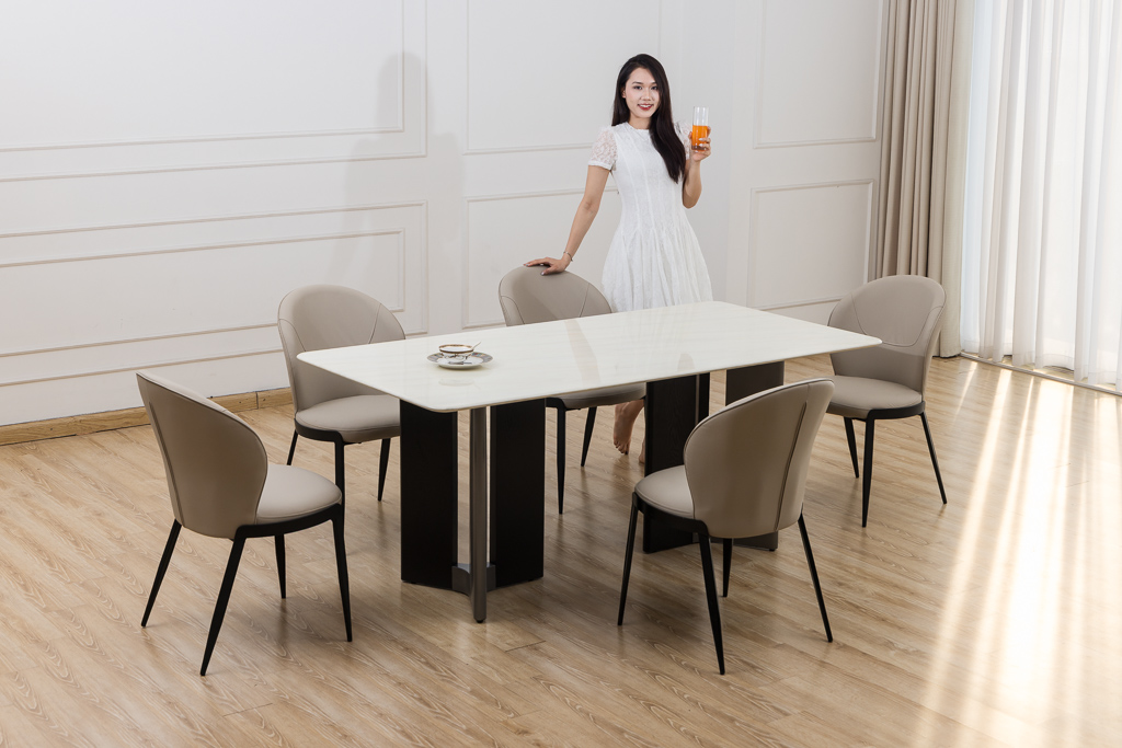 Bộ bàn ghế ăn mã DL100-1.8M