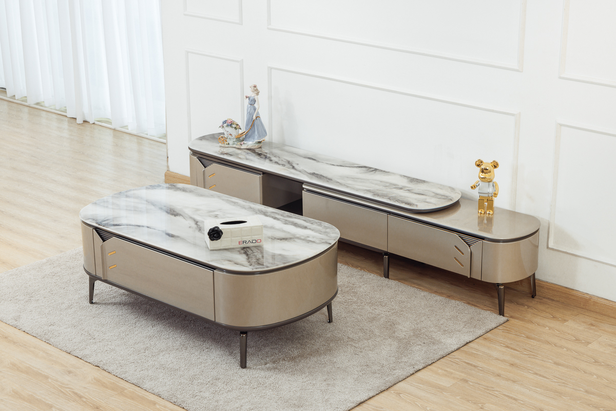 Bộ bàn trà - Kệ ti vi B37 cho phòng khách