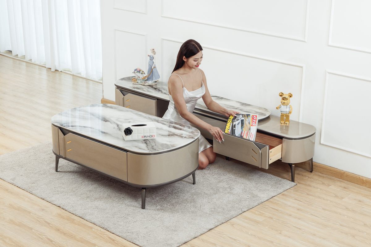 Bộ bàn trà - Kệ ti vi B37 cho phòng khách
