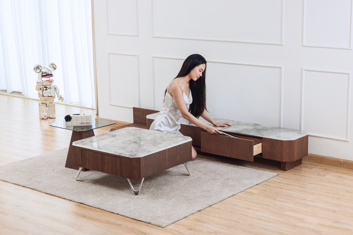 Bộ bàn trà kệ ti vi hiện đại G05