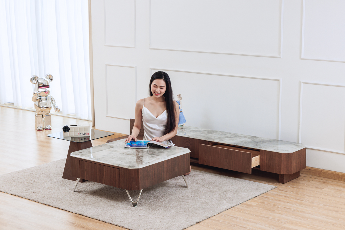 Bộ bàn trà kệ ti vi hiện đại G05