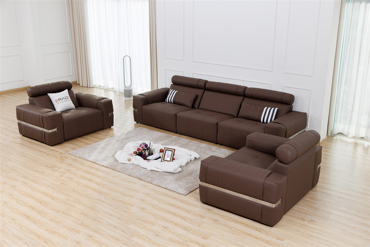 Bộ ghế sofa da AM23 - Thiết kế mới 2024