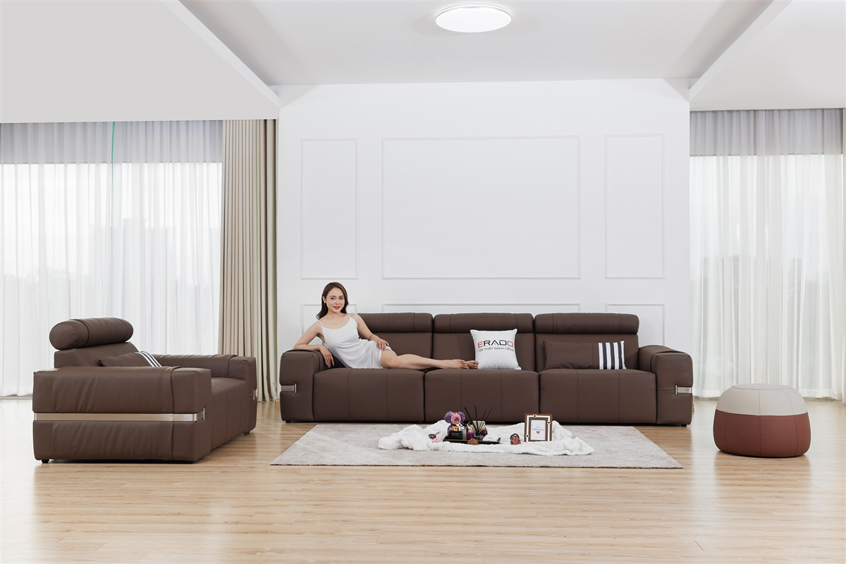 Bộ ghế sofa da hạng sang mã AM23