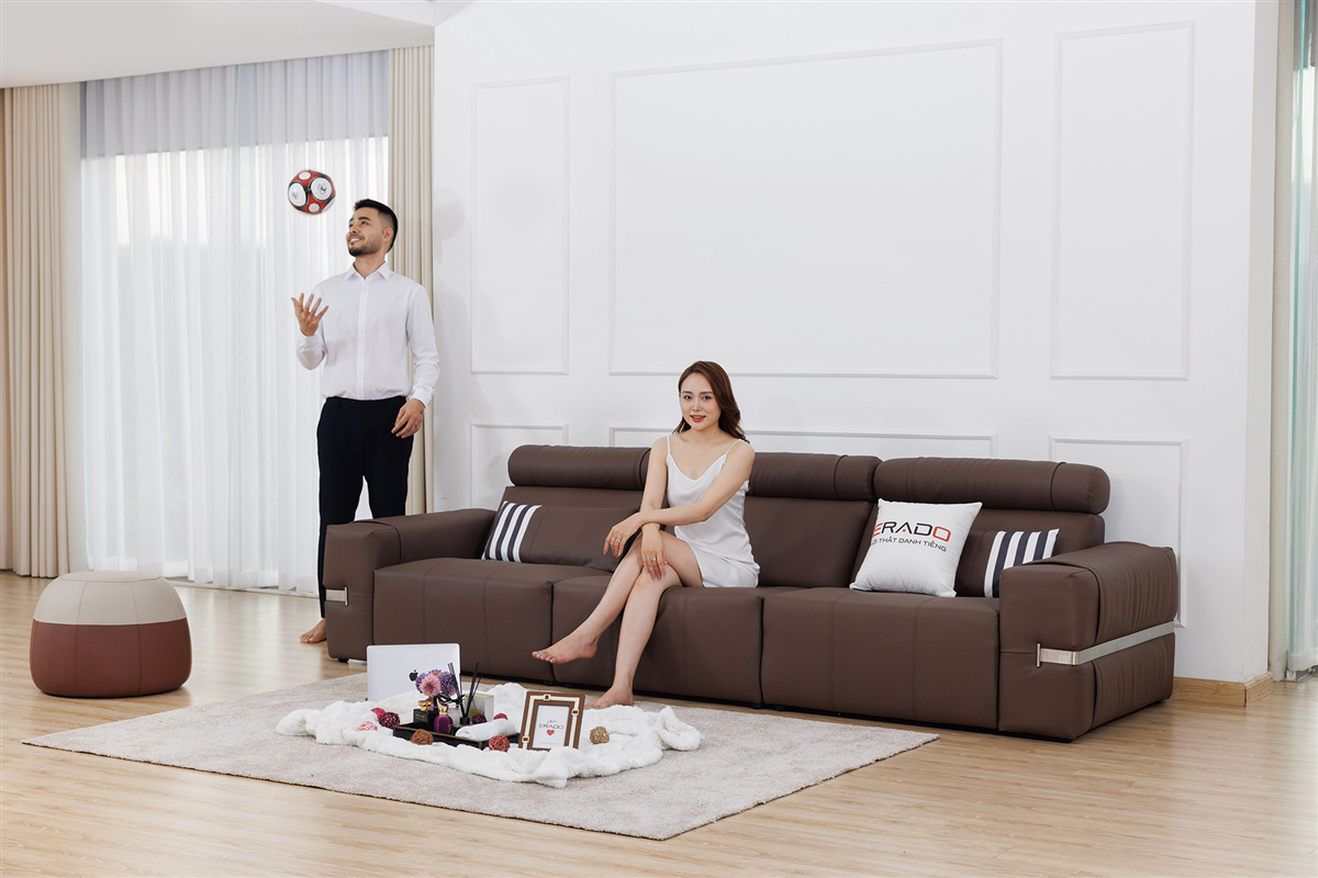 Bộ ghế sofa da hạng sang mã AM23A