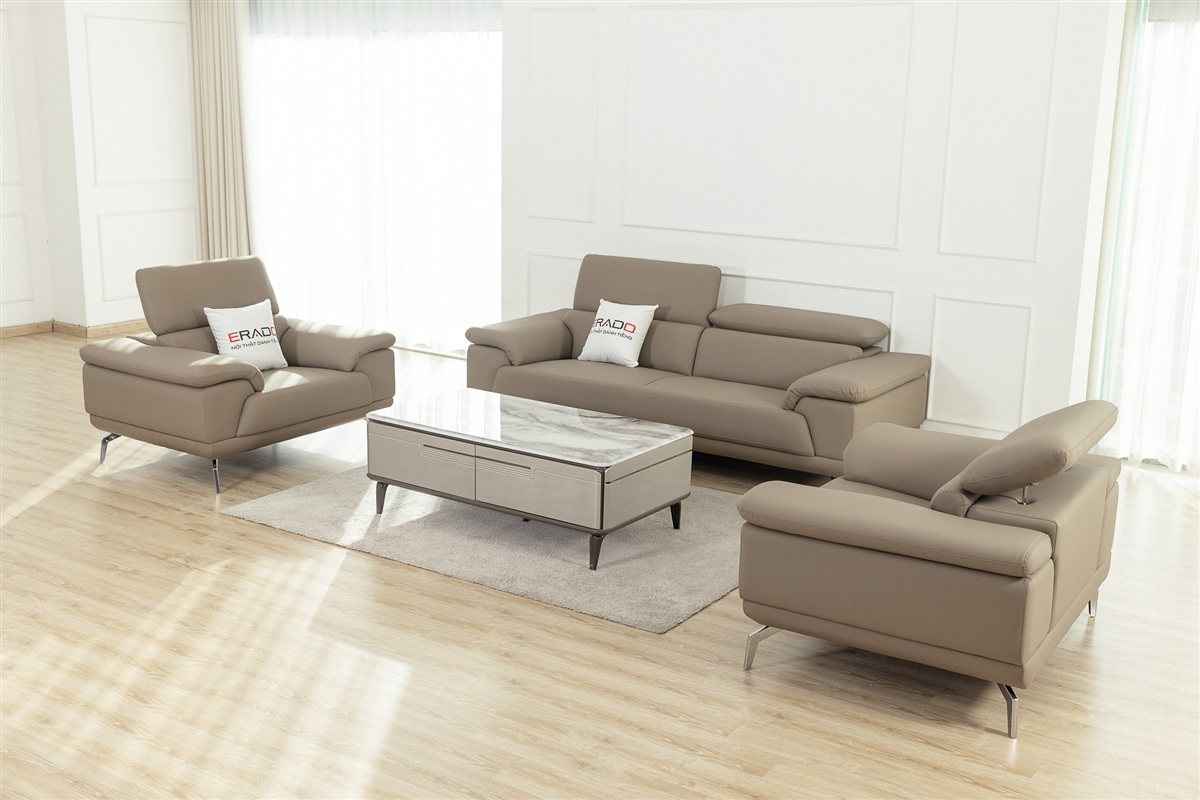 Bộ ghế sofa da NV22 bền bỉ và thanh lịch