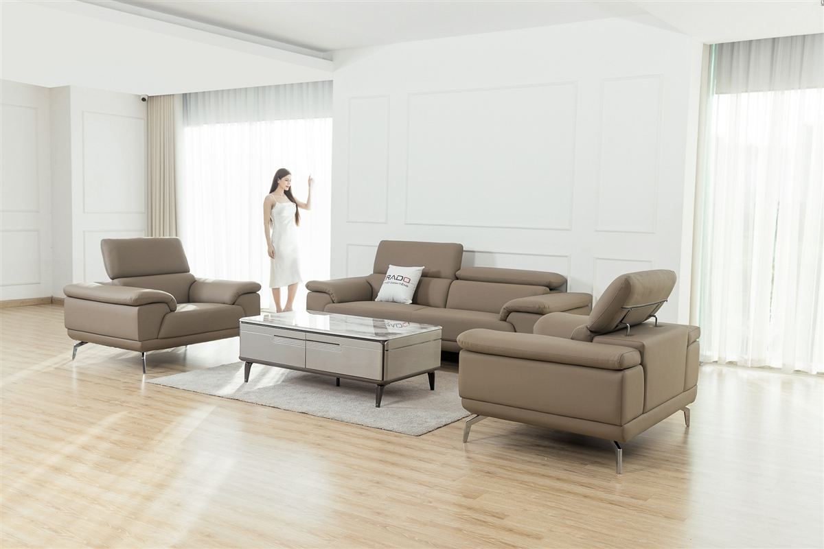 Bộ ghế sofa da NV22 bền bỉ và thanh lịch