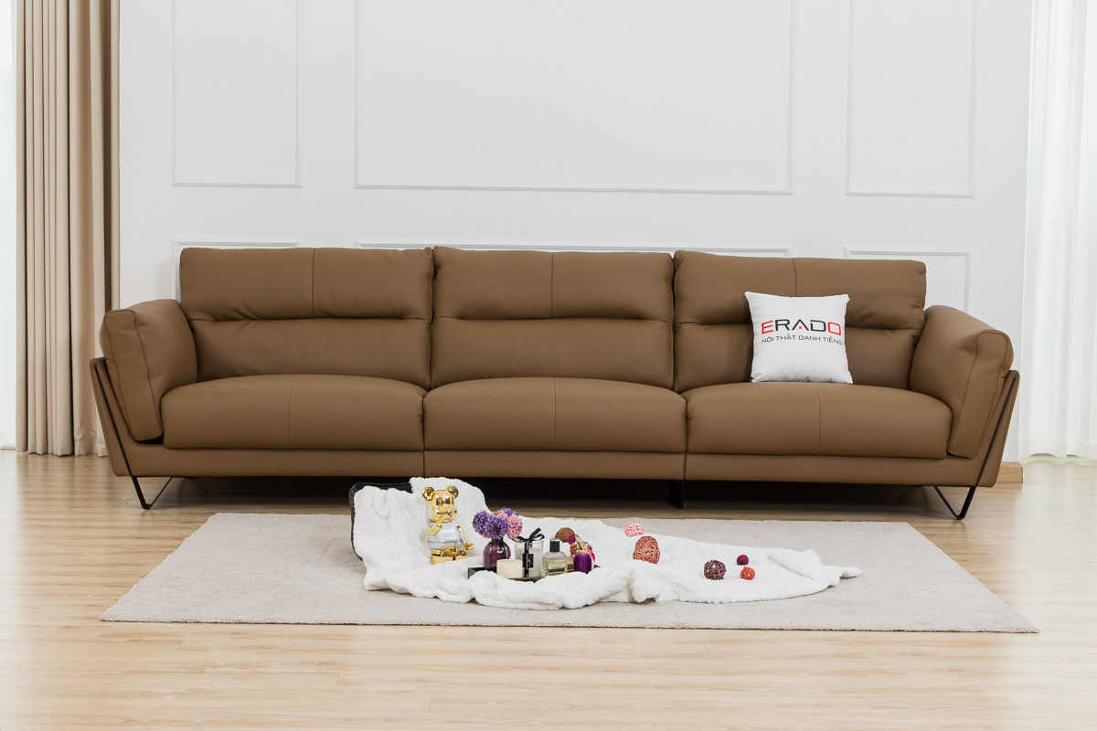 Bộ sofa da bò Ý cao cấp mã 9122A