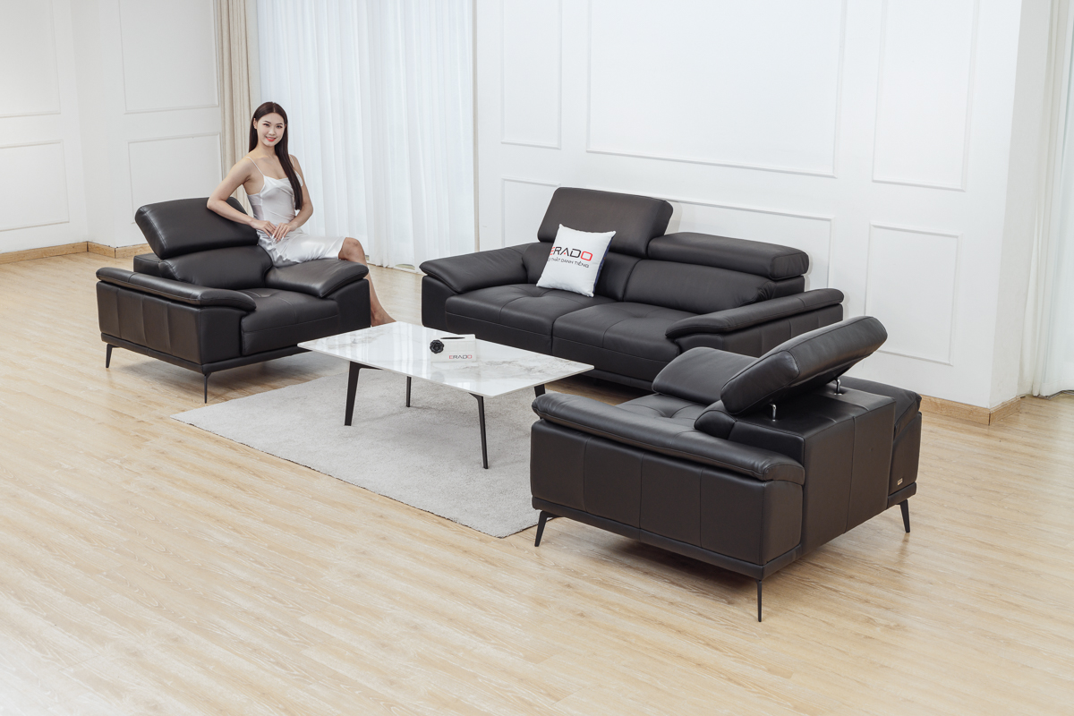 Bộ sofa da thật mã 2185-V4