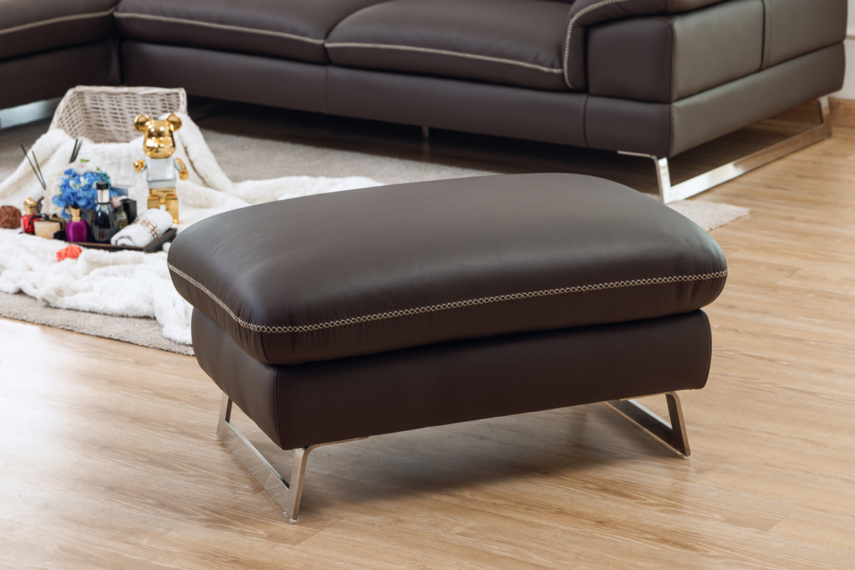 Ghế đôn sofa da thật mã 548