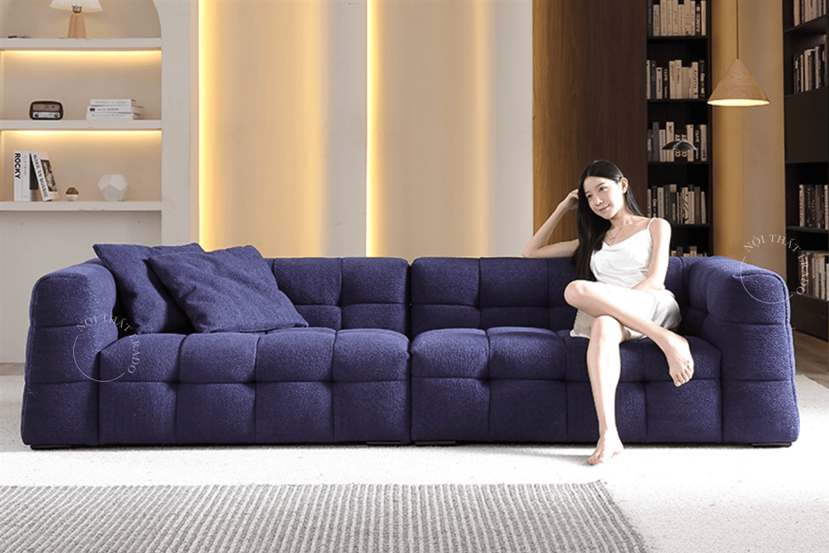 Ghế sofa đơn vải mã 12