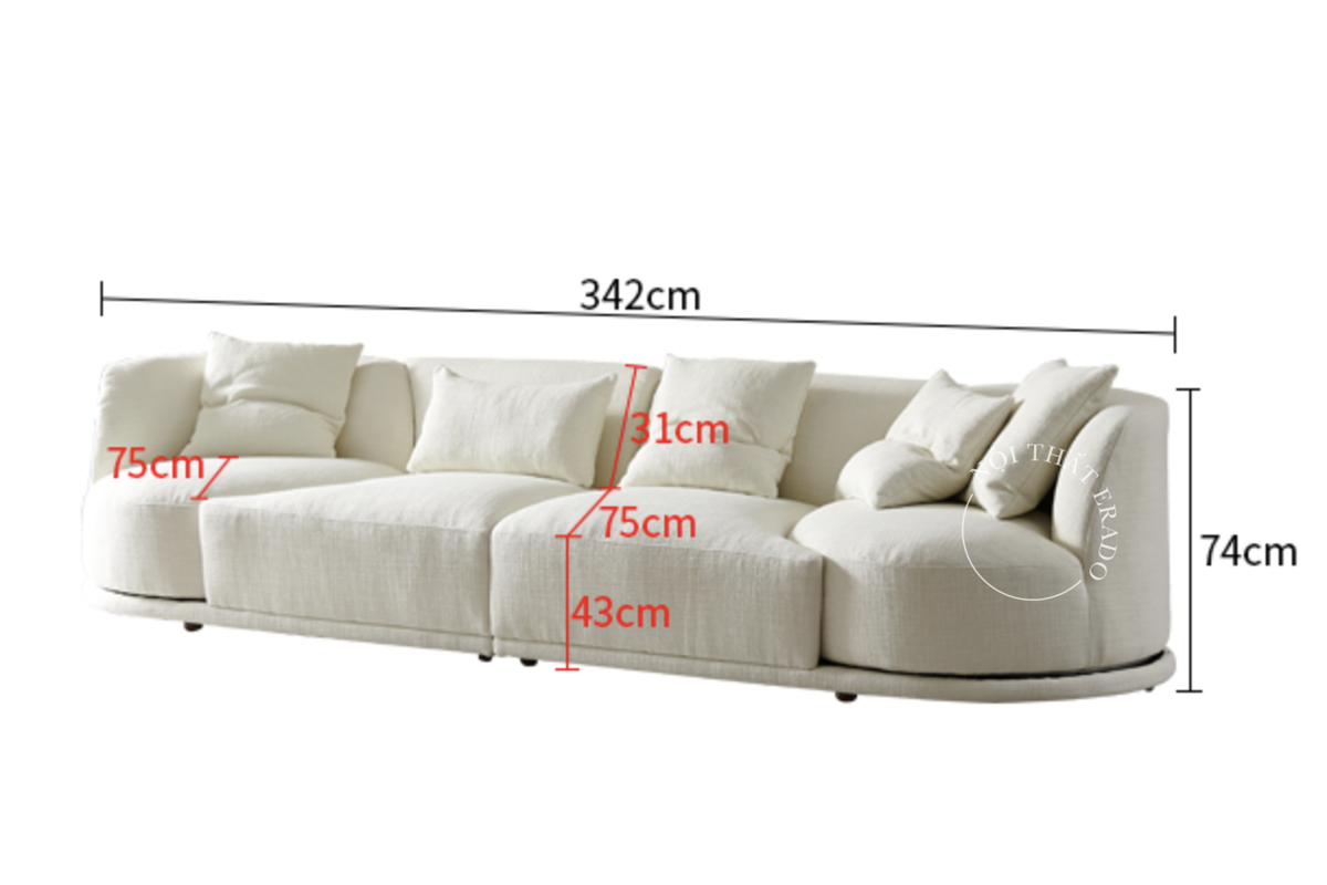 Ghế sofa đơn vải mã 860