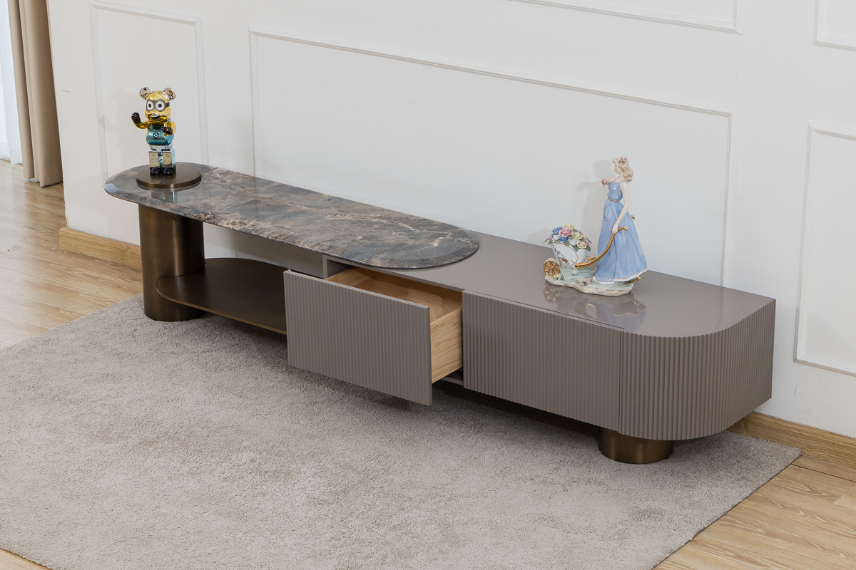 Kệ tivi phòng khách mặt đá hiện đại mã G2196