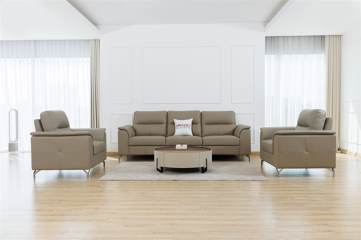 Sofa bộ da thật nhập khẩu Malaysia mã 9412