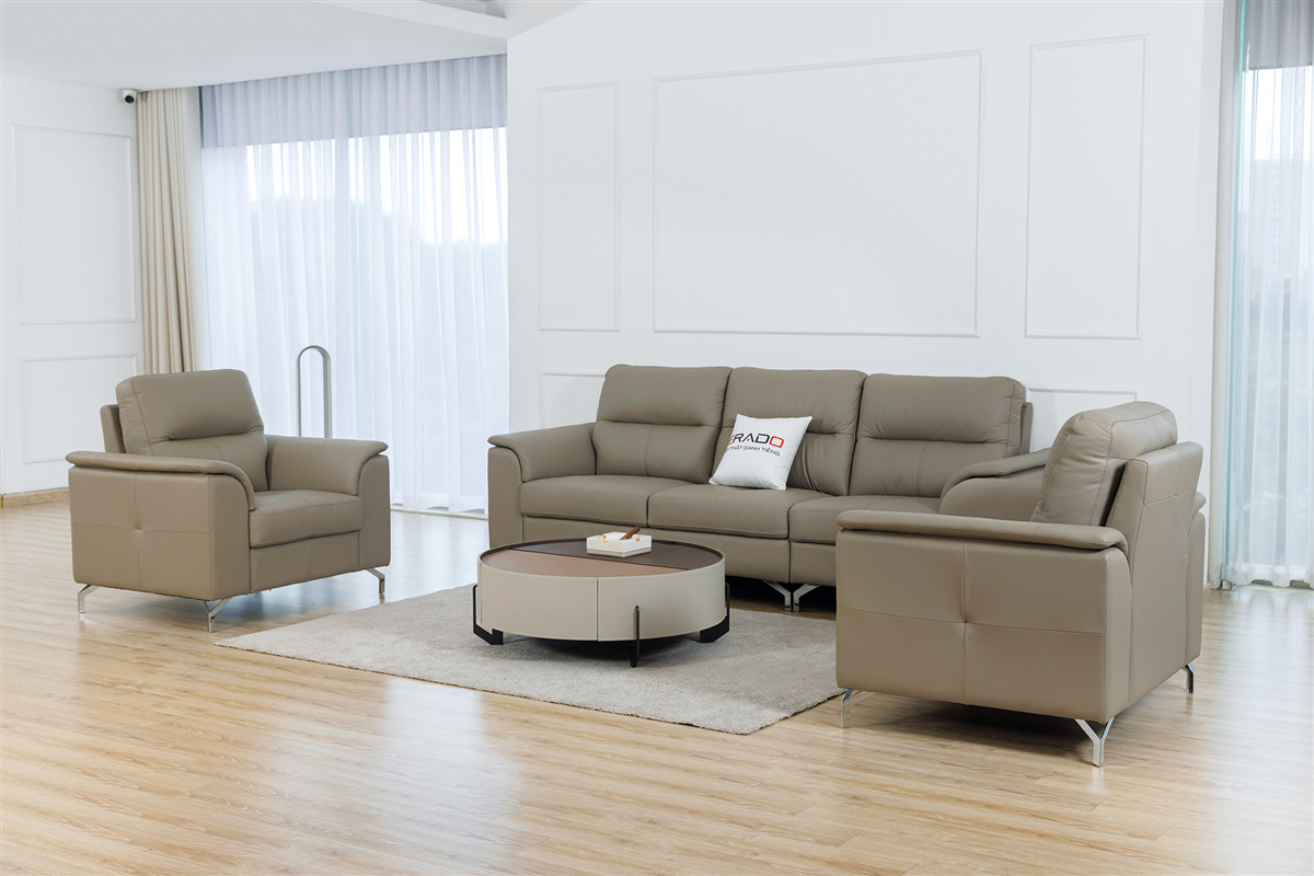 Sofa bộ da thật nhập khẩu Malaysia mã 9412