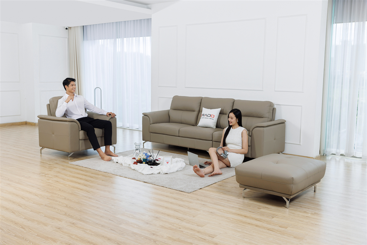 Sofa bộ da thật nhập khẩu Malaysia mã 9412A