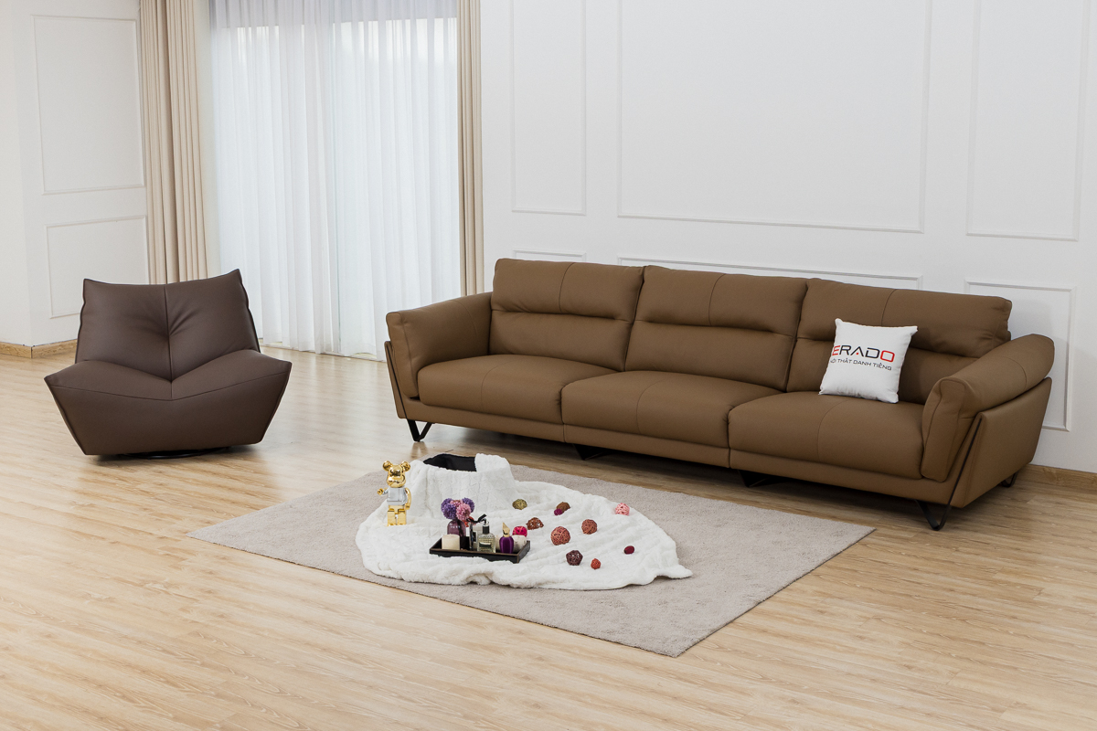 Sofa bò Ý 9122 - Sang trọng mọi góc nhìn