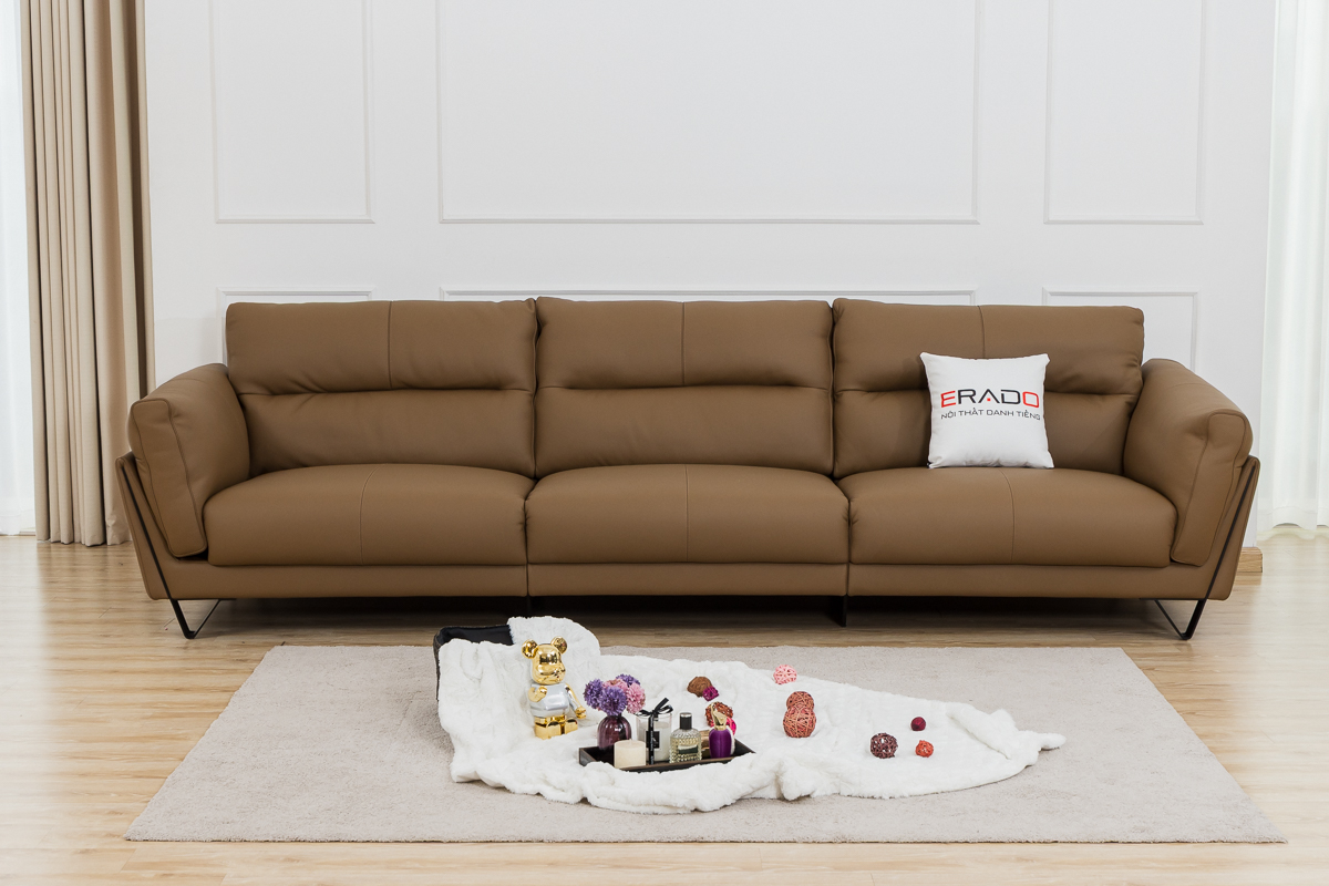 Sofa bò Ý 9122 - Sang trọng mọi góc nhìn