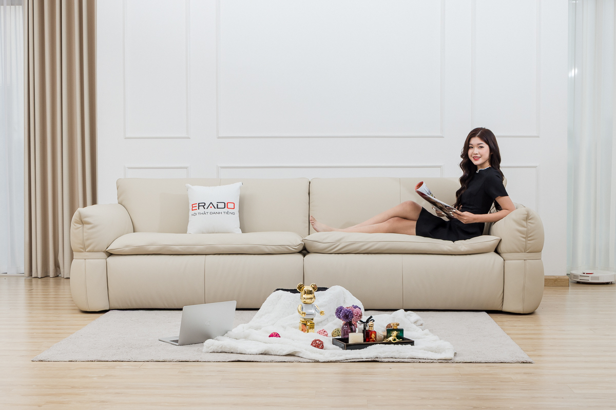 Sofa da 9183 - Êm dịu thư giãn