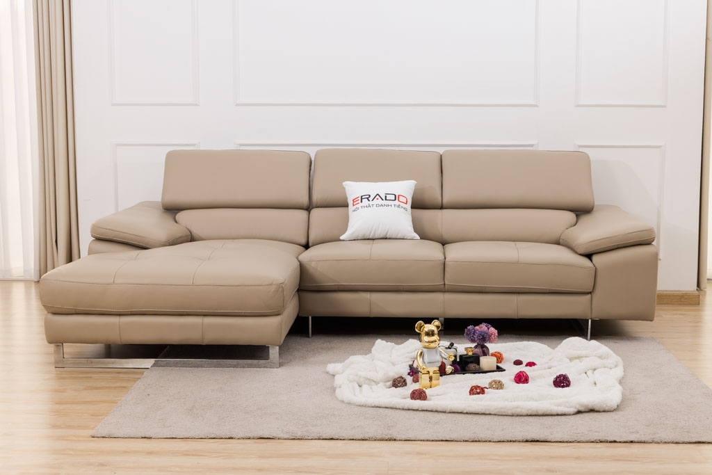 Sofa da bò 2129L - Nâng tầm cả phòng khách